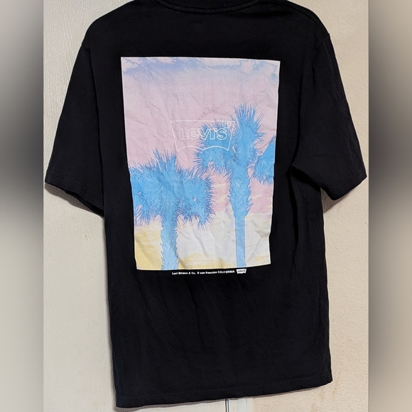 LEVI'S Men's 2PCS Graphic T-shirt Classic Logo - Navy/Black Size S New/Used - Picture 6 of 7